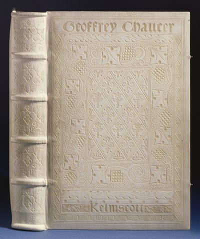 Binding by Doves Bindery for the Kelmscott Chaucer, 1896 by English School